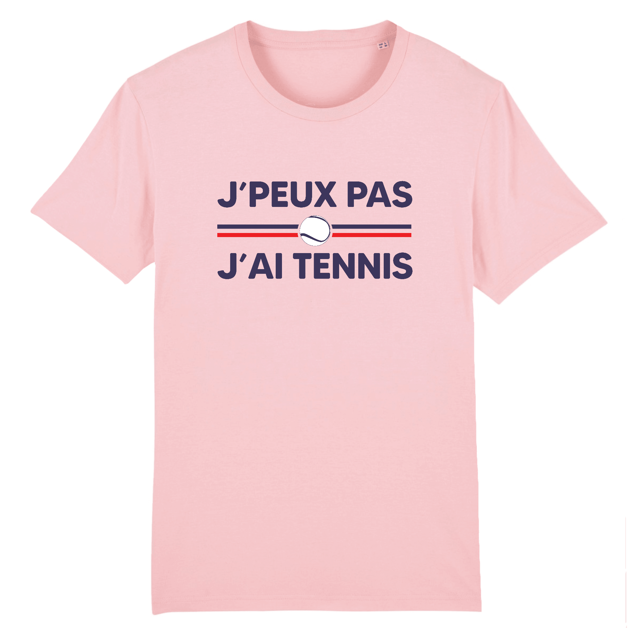 T-shirt J'peux pas j'ai tennis Balle blanche Homme