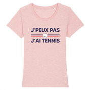 T-shirt J'peux pas j'ai tennis Balle blanche Femme