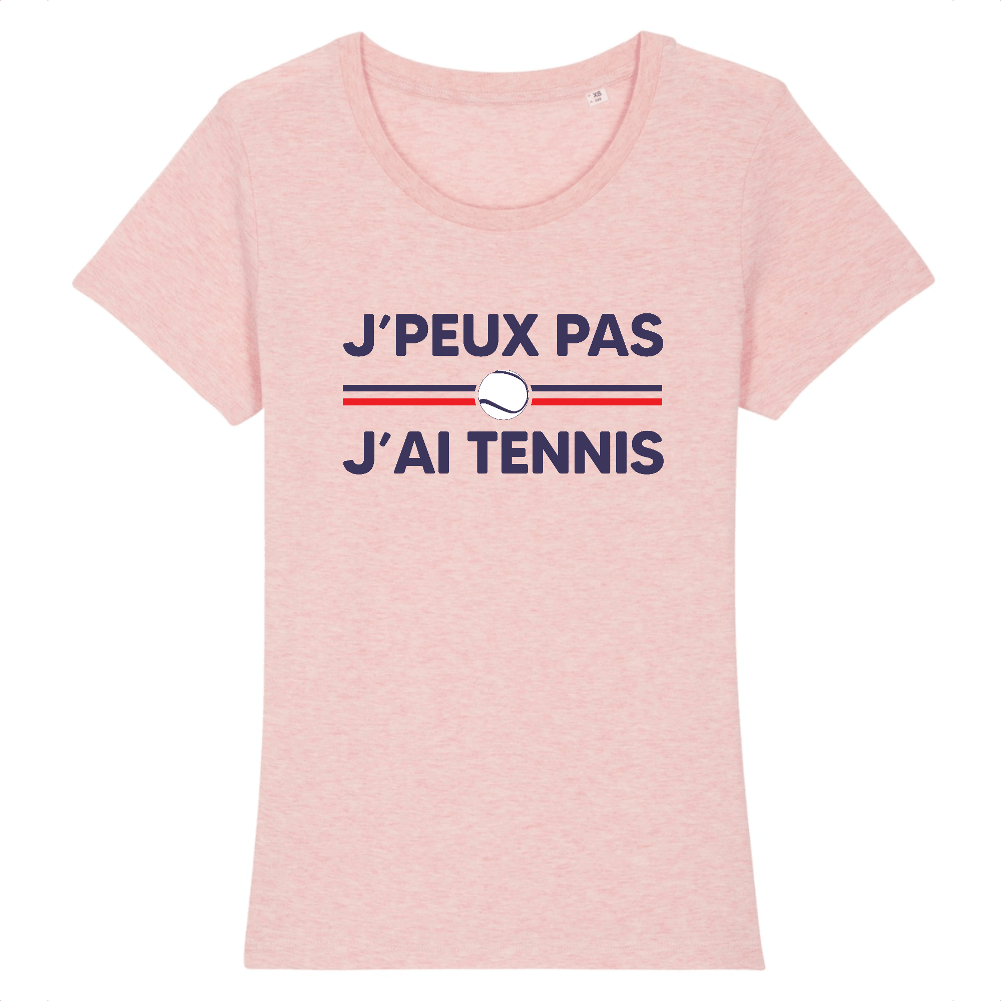 T-shirt J'peux pas j'ai tennis Balle blanche Femme
