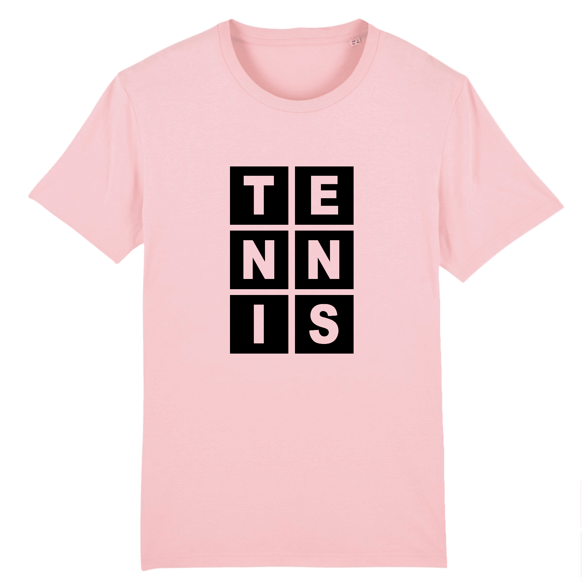 T-shirt Lettres TENNIS noir Homme