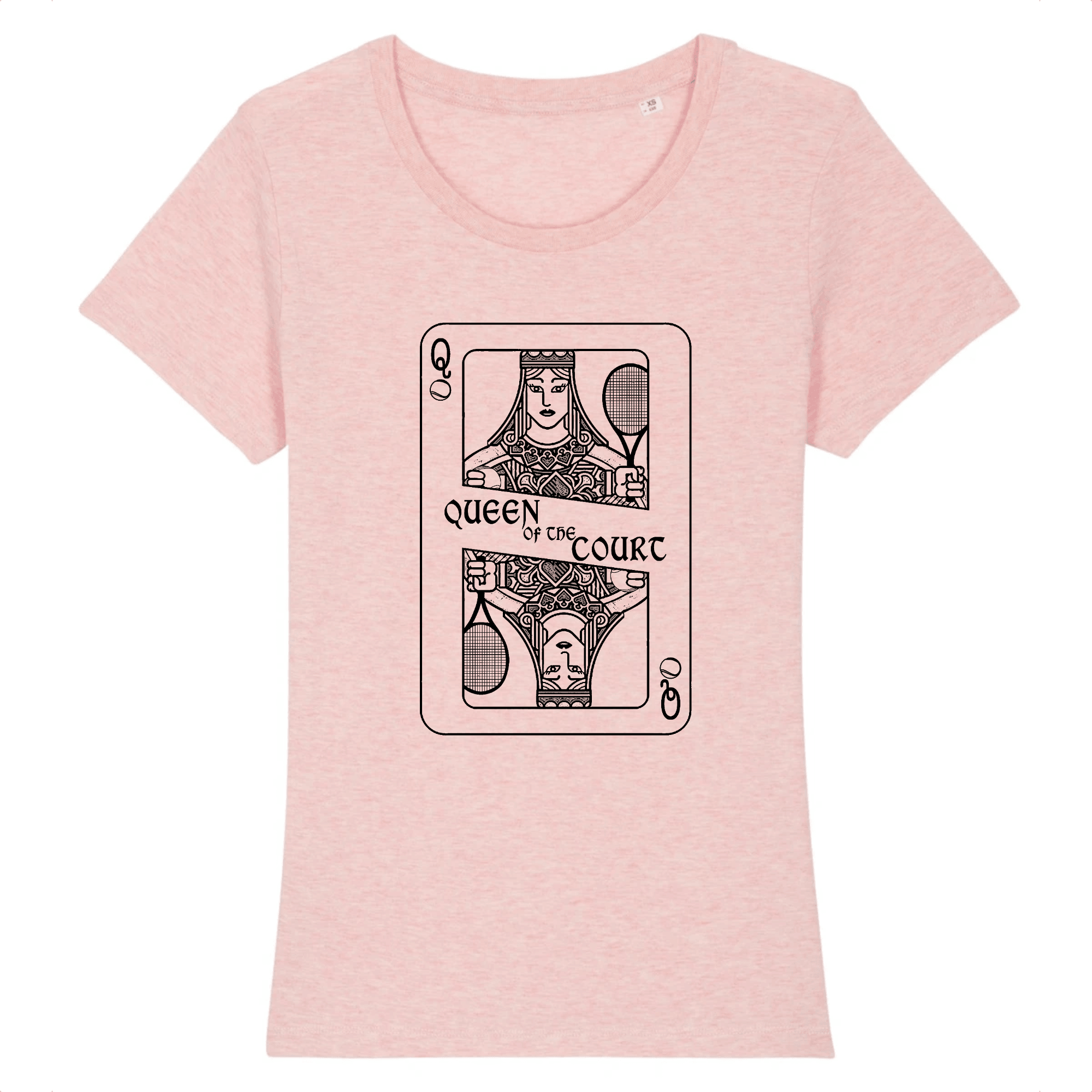 T-shirt carte Queen of the court Femme