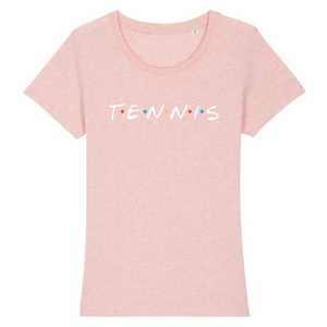 T-shirt Tennis friends blanc Femme